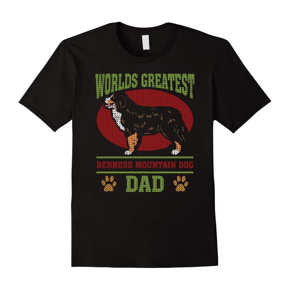 (XXXL) Worlds Greatest Bernese Mountain Dog Dad 2 T-shirt-Father's Day