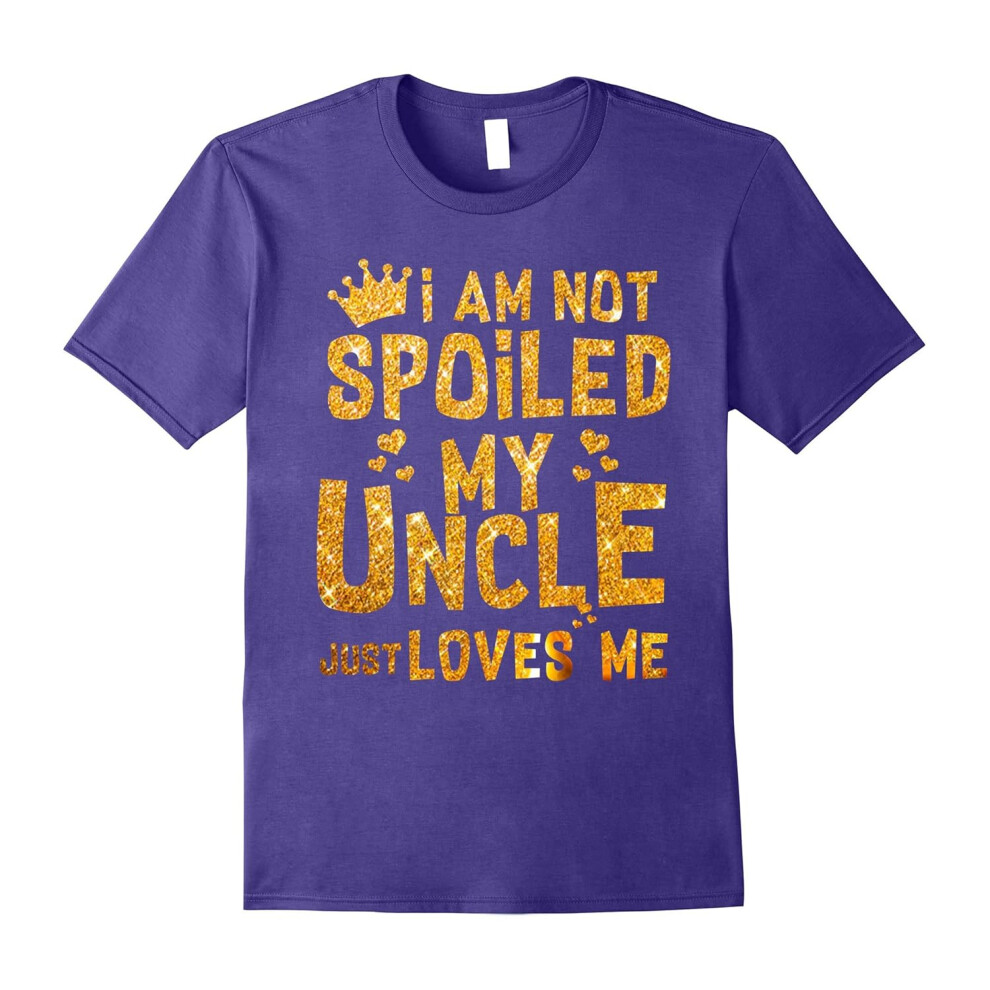 (XL) i'm not spoiled my UNFather's DayE just love me child Kid t-shirt-Father's Day