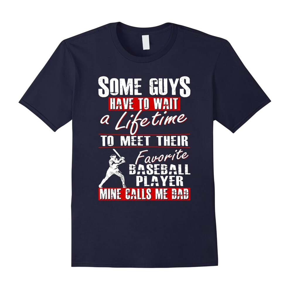 (XL) South Beach Men's My Son is My Favorite Player Baseball Dad-Father's Day