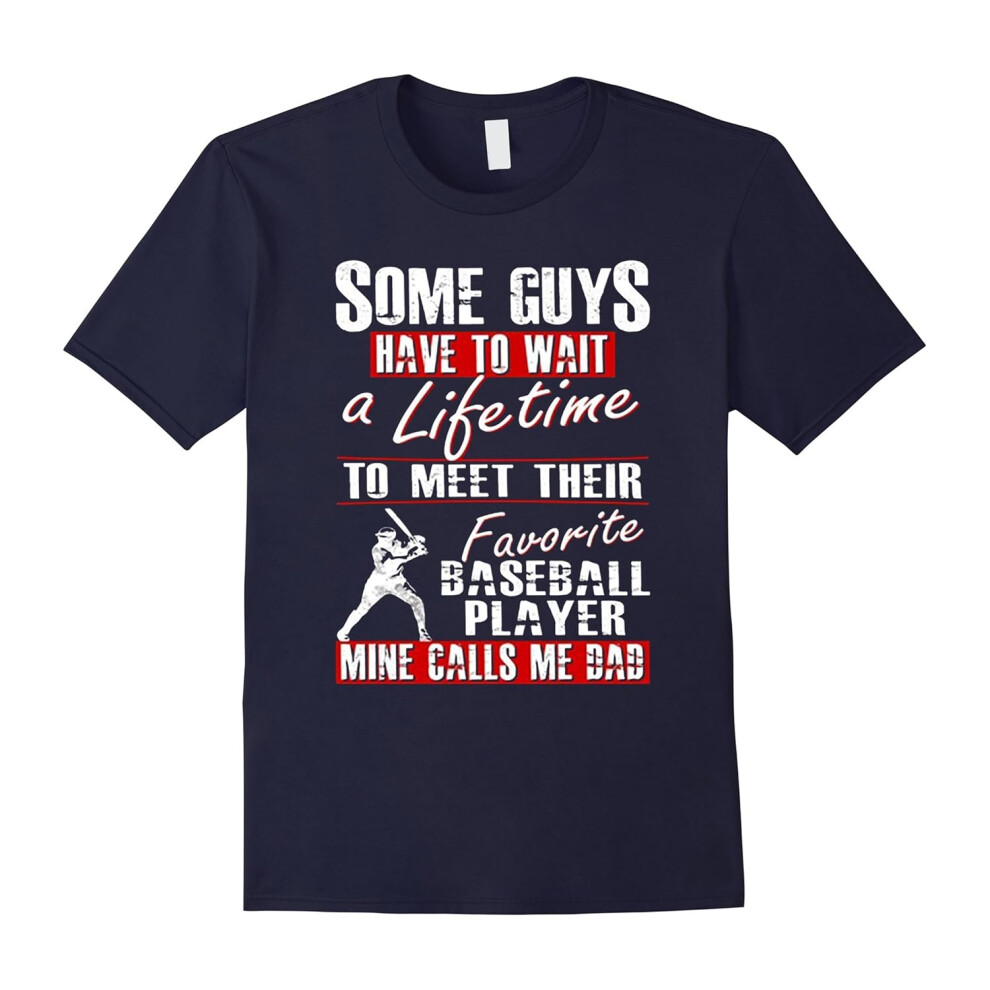 (XXL) South Beach Men's My Son is My Favorite Player Baseball Dad-Father's Day