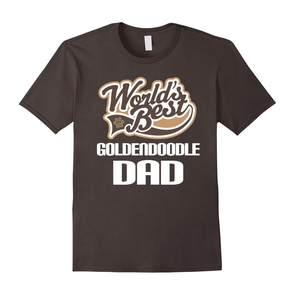 (XL) Goldendoodle Dog Dad (Worlds Best) T-shirt-Father's Day