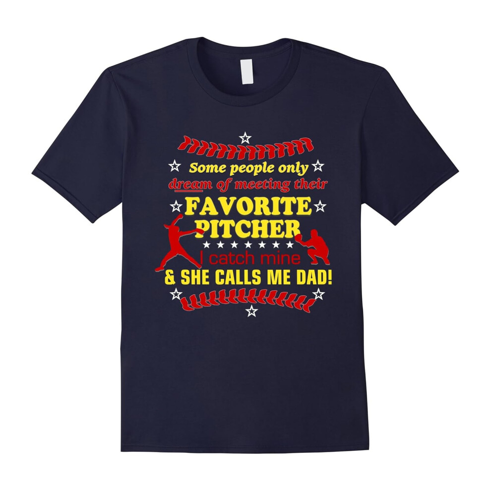 (M) Men's Fastpitch Favorite Softball Pitcher Dad Catcher Father's Dayassic-Father's Day