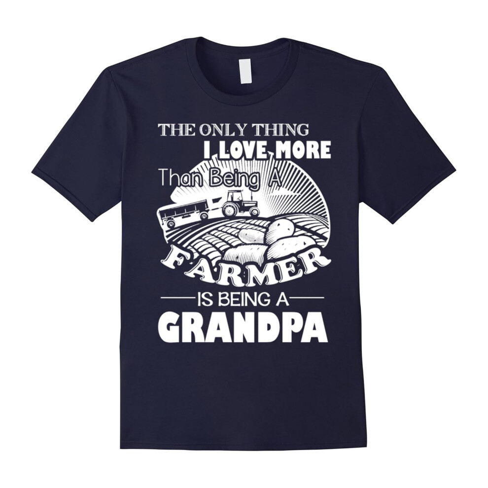 (XL) A Farmer Is A Grandpa Tee Shirt Farmer Lover Gifts-Father's Day