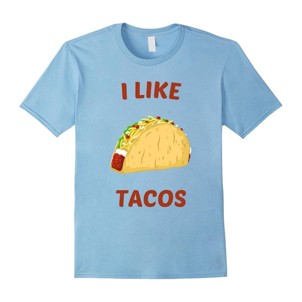 (S) I Like Tacos Mexican Food Lover Funny Taco Tuesday Shirt Tee-Father's Day