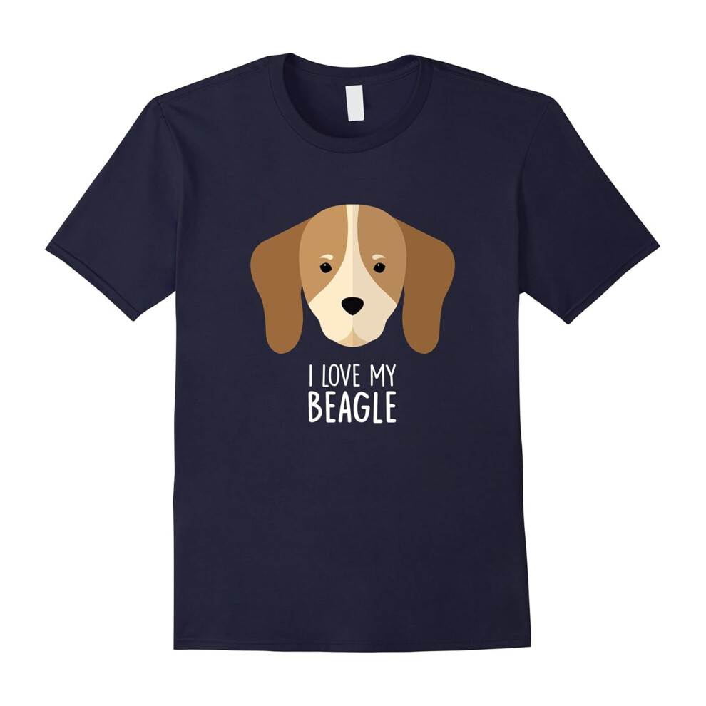 (L) I Love My Beagle T Shirt â Beagle Dog Owner Tee-Father's Day