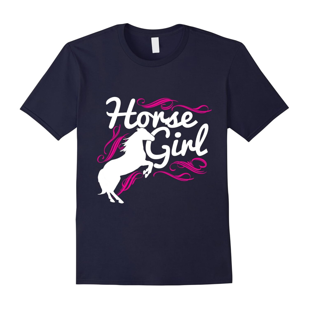 (S) A Girl Fall In Love With Horse Shirt Horse Girl T-shirts-Father's Day