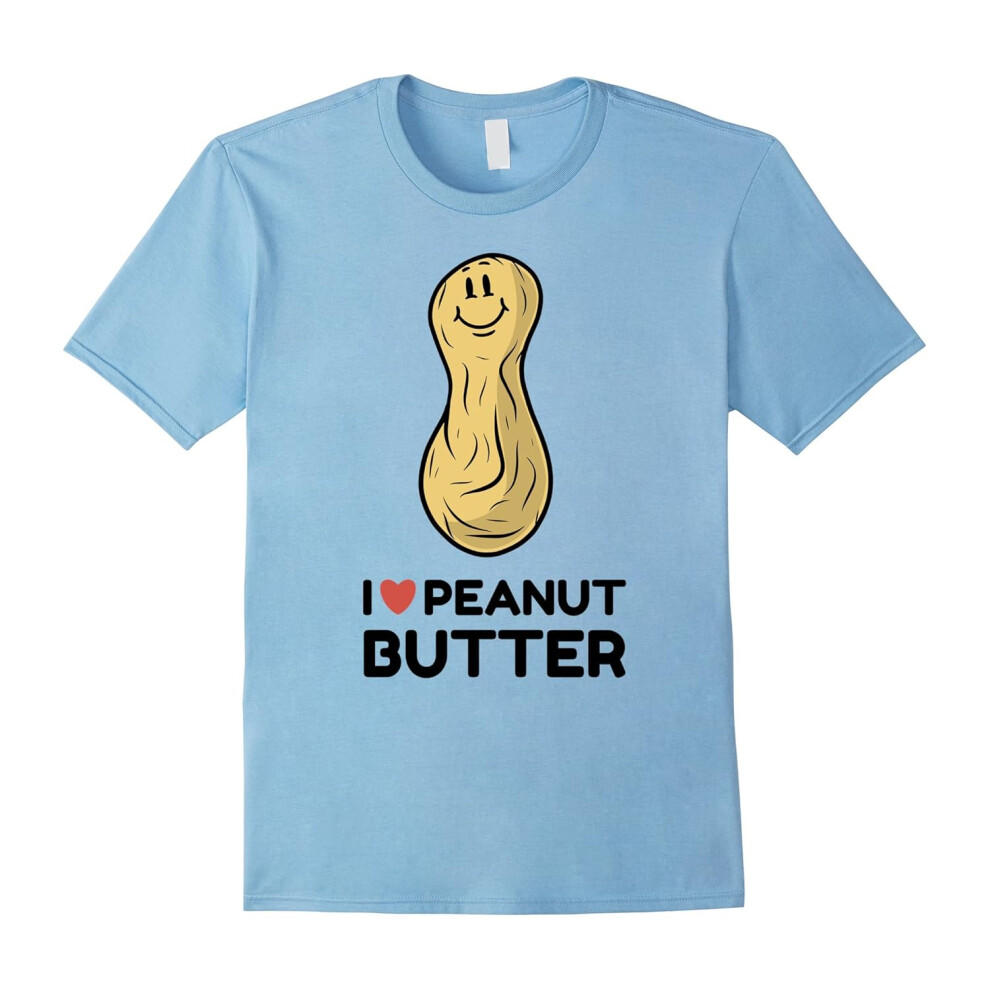 (S) I Love Peanut Butter T-shirt Cool Gift-Father's Day