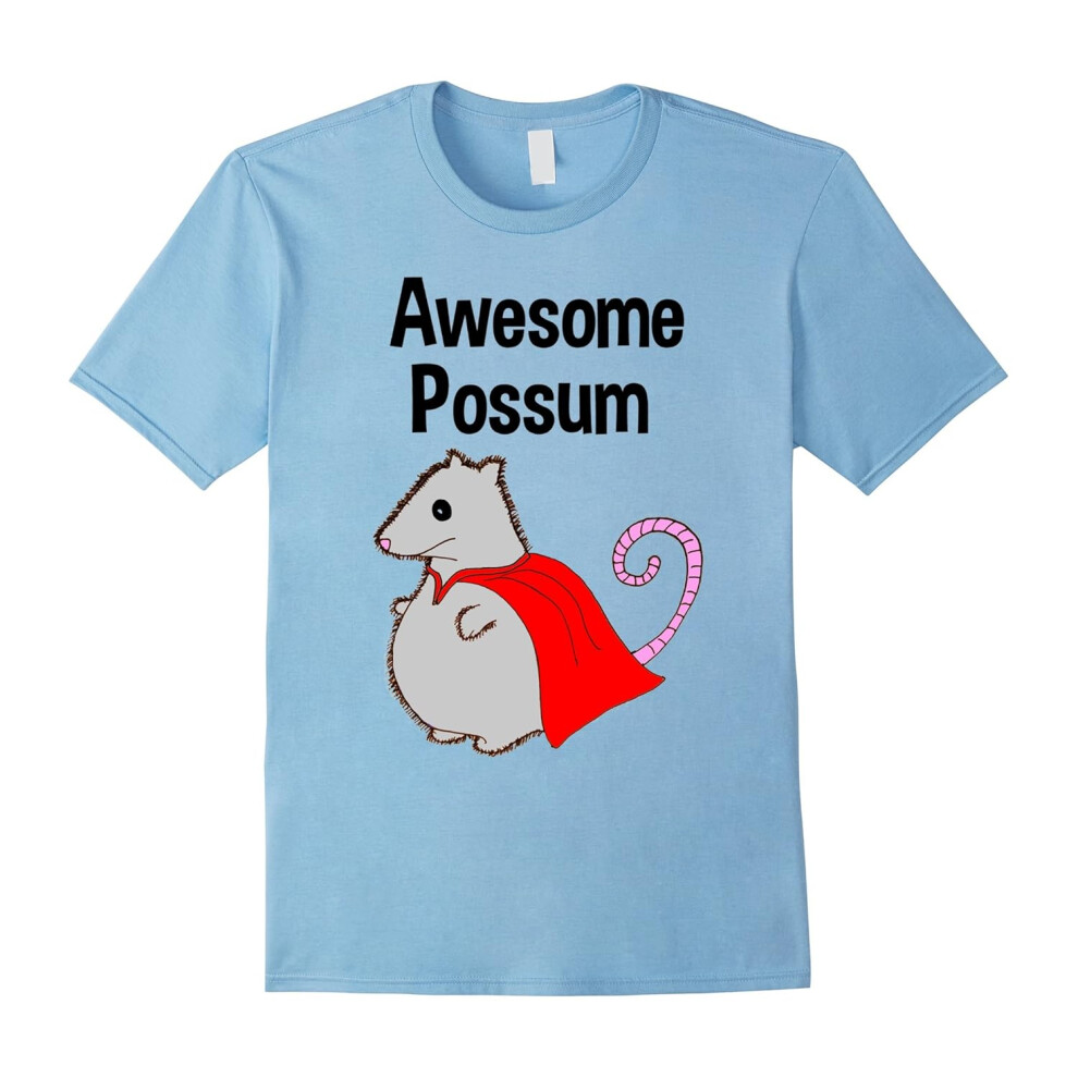 (L) Awesome Possum Tshirt. Funny, Cute. Animal Lover Shirt-Father's Day