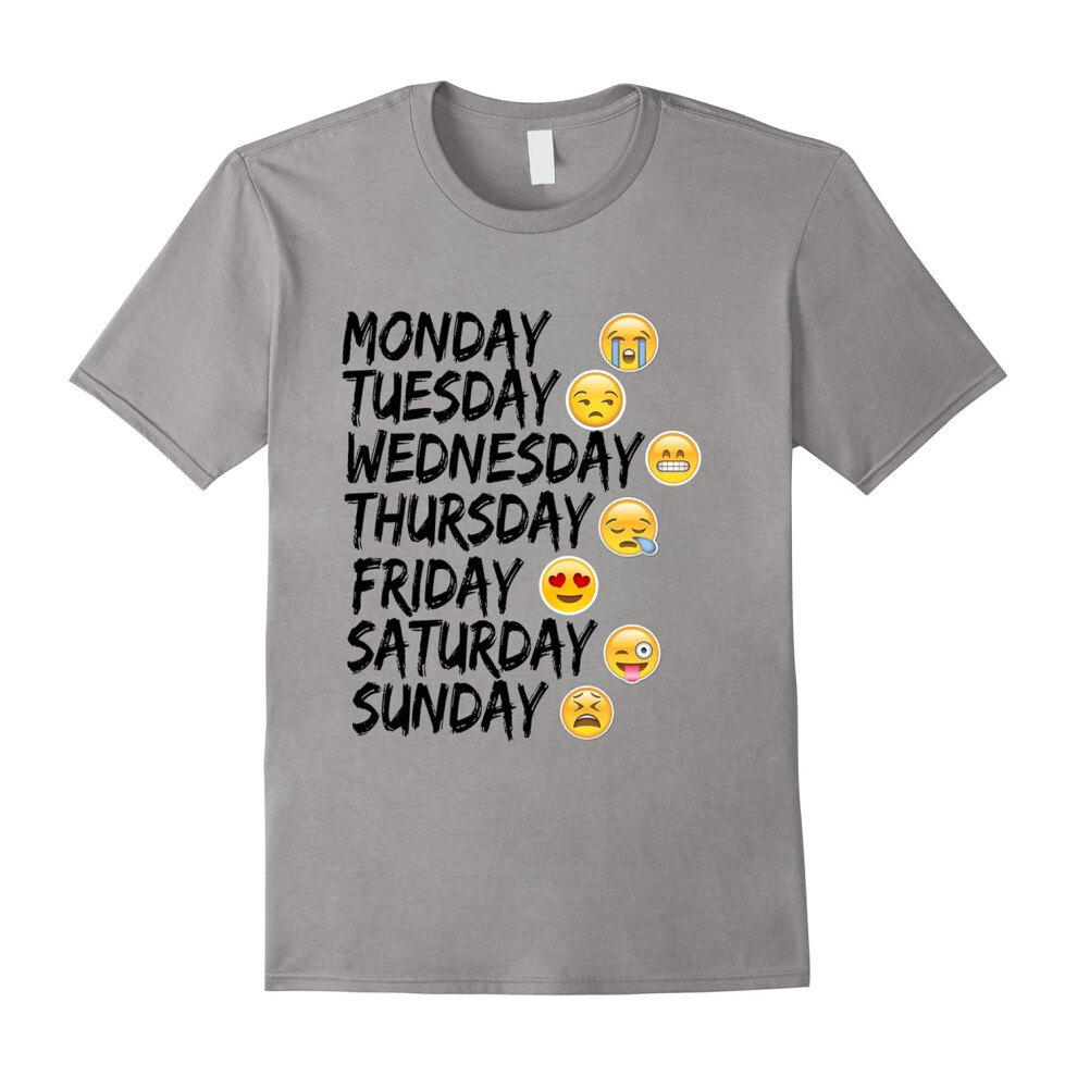 (L) Funny Emoji Days T-Shirt Gift For Emoji Lovers And Fans Tee-Father's Day