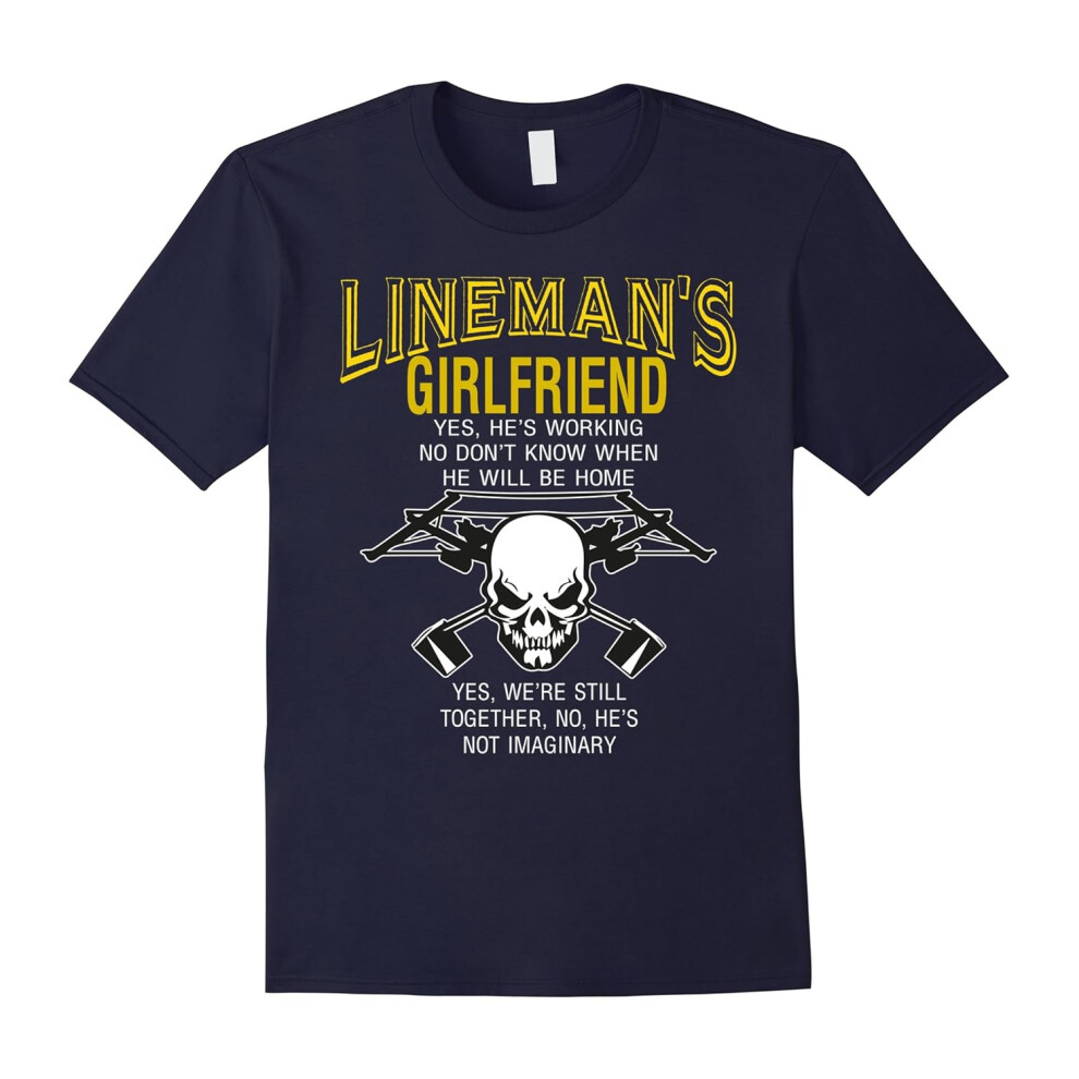 (M) Lineman's Girlfriend T Shirt, I Love My Lineman T Shirt-Father's Day