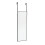 Living And Home (Black, 28cm W x 78cm H) Rectangular Metal Frame Over the Door Full Length Mirror 4