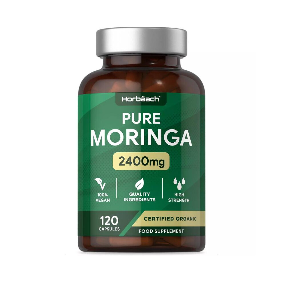 Moringa Oleifera Capsules | 2400mg | Organic