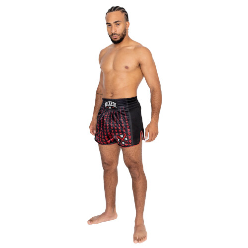 (X-Large) Wicked1 Infinite Muay Thai Shorts - Red 2