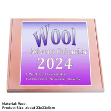 Woll-Adventskalender 2024 - Weihnachts-Countdown, 24 Tage, Häkel-Adventskalender 2024 - Yule-Garn-Adventskalender für Strickmarker