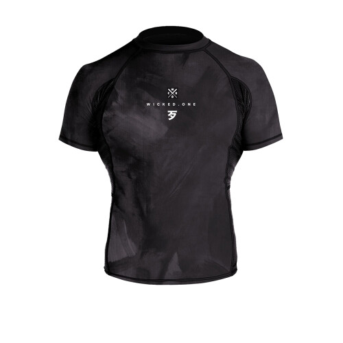 (Large ) Wicked1 Eager Contest Short Sleeve MMA Rashguard