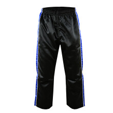 (150 cm) Full Contact Competition Striped Trousers - Black/Blue
