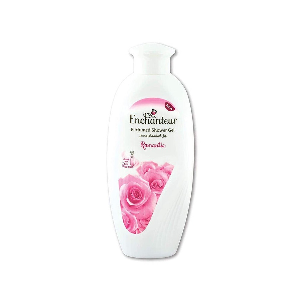 Enchanteur Perfumed Shower Gel Romantic 250ml | Moisturizer & Soften Skin | Body Wash Cleanser | Long Lasting Fragrance