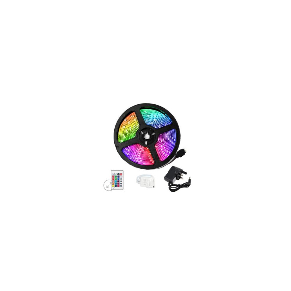 RGB LED Strip Lights, 5M, Colour Changing by Remote and App Control
