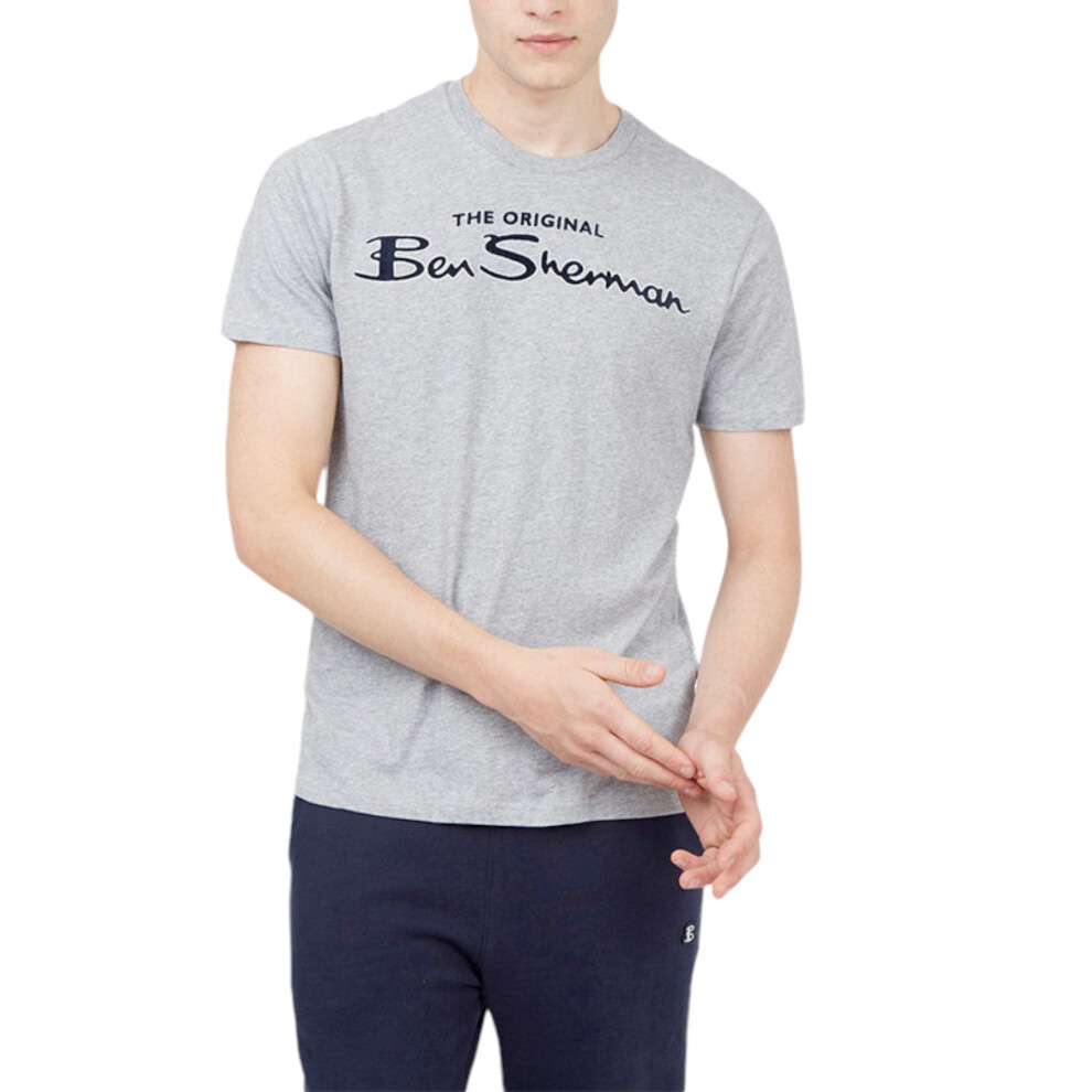 Ben Sherman (, 3XL) Mens T Shirts Summer Cotton Tee Grey