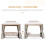 Outsunny Outsunny 3 Seater Swing Chair Hammock Gazebo Patio Bench Outdoor Beige 23