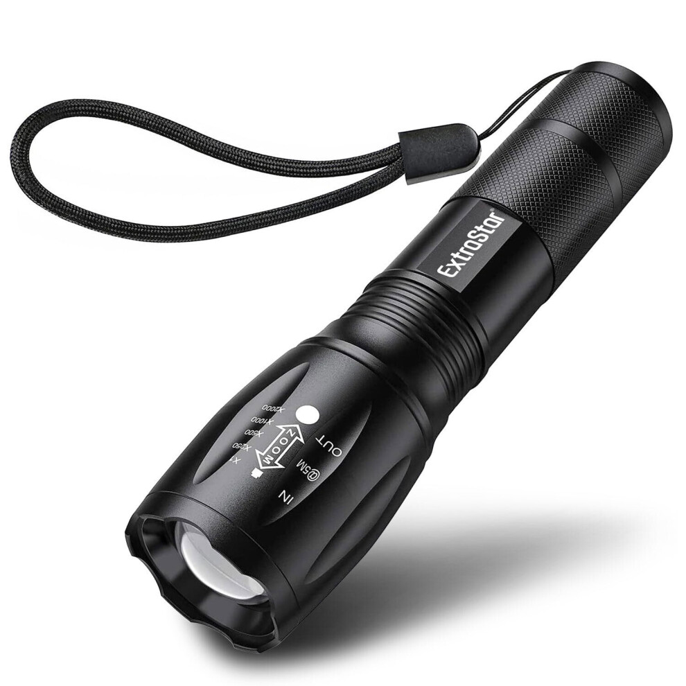 10W LED Torch, USB Rechargeable 1200 mAH or AAAx3, 380Lumen-image-OPC-PFH85SH-NEW