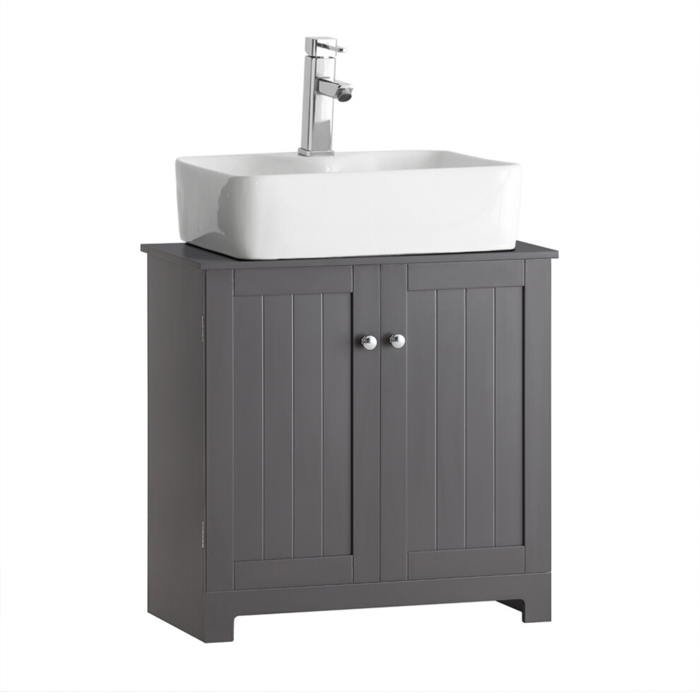 SoBuy BZR18-DG Under Sink Cabinet Bathroom Vanity Unit Storage Cabinet