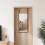 Living And Home (Black, 28cm W x 78cm H) Rectangular Metal Frame Over the Door Full Length Mirror 3