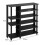 Living And Home Black Hallway Open-Style Wooden Shoe Rack&Display Shelf 6