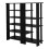 Living And Home Black Hallway Open-Style Wooden Shoe Rack&Display Shelf 4