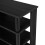 Living And Home Black Hallway Open-Style Wooden Shoe Rack&Display Shelf 5
