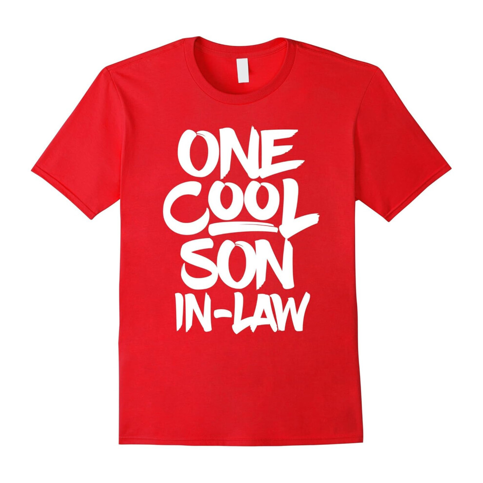 (XL) One Cool Son-in-Law T Shirt â Mom Dad Wedding Gift Tee-Father's Day