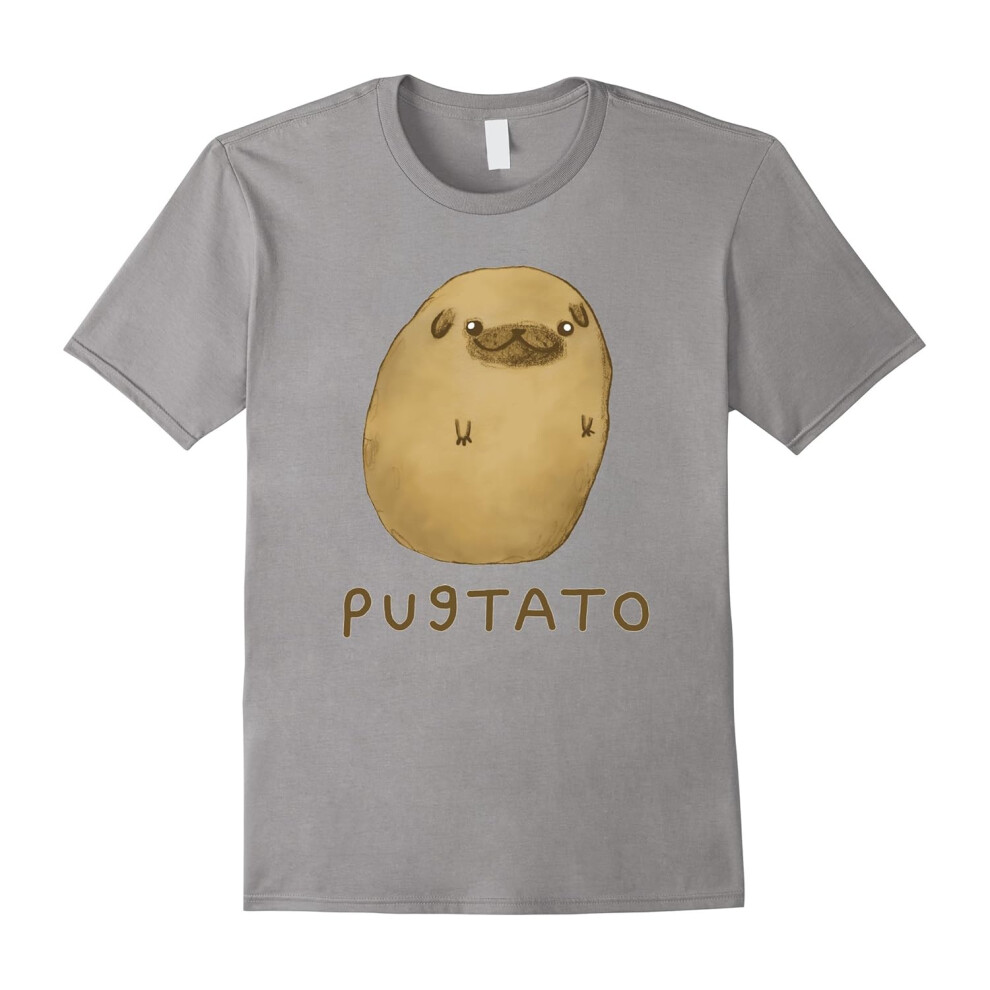 (XL) Pugtato T Shirt | Best Gift For Dog Lover | Pug Shirt-Father's Day