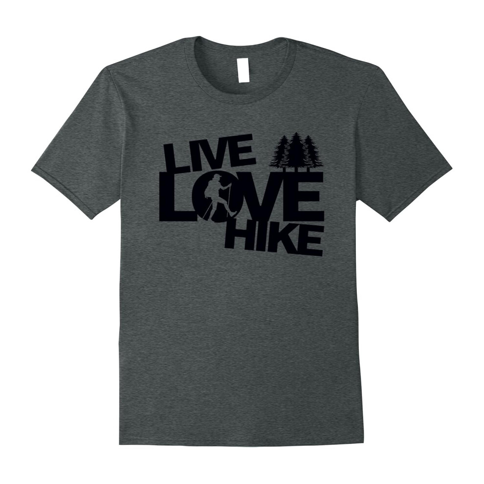 (XXXL) Live Love Hike Tshirt Gift For Camper and Hiker-Father's Day