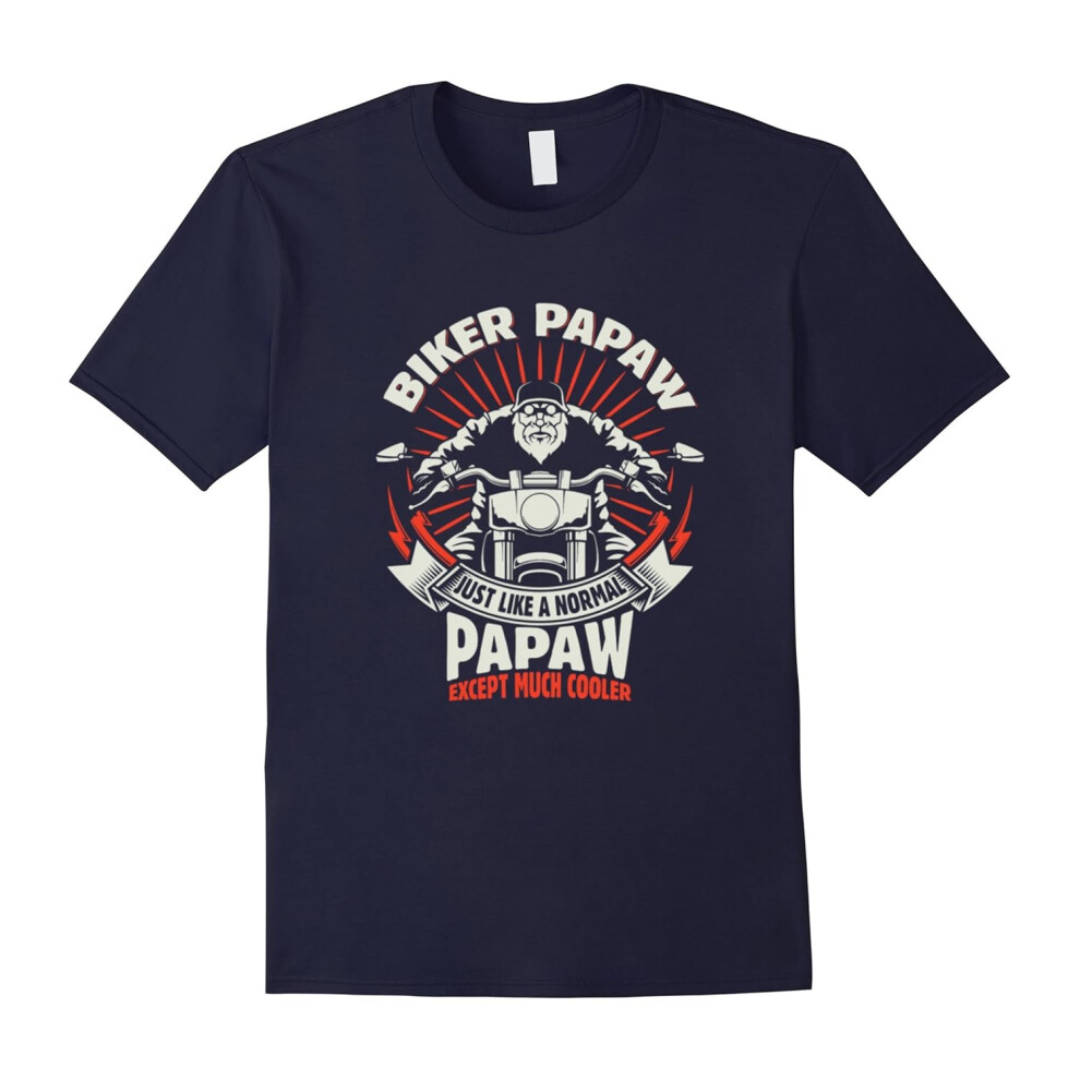 (S) Men's Biker Papaw Shirt-Father's Day