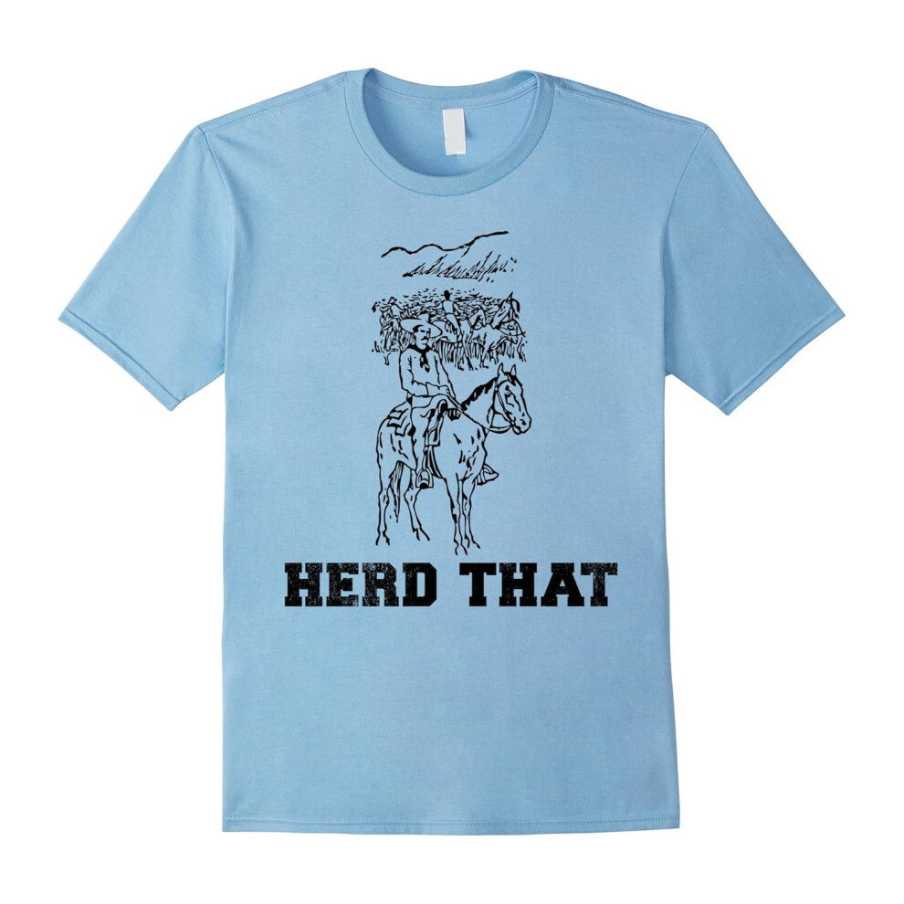 (XL) I Herd That T-Shirt Cow Lover Gift Cowboy-Father's Day