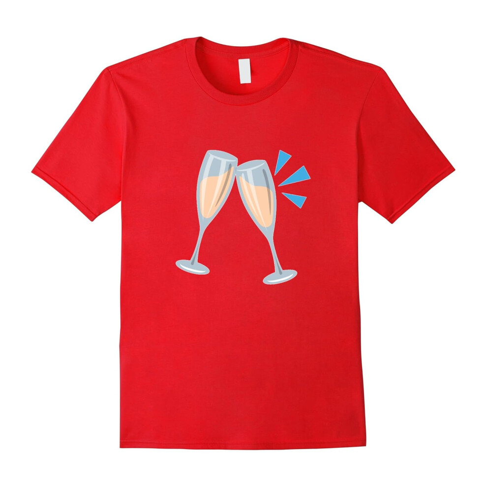 (XXXL) I Love Wine Emoji Heart Eyes Funny T-Shirt Emoticon-Father's Day