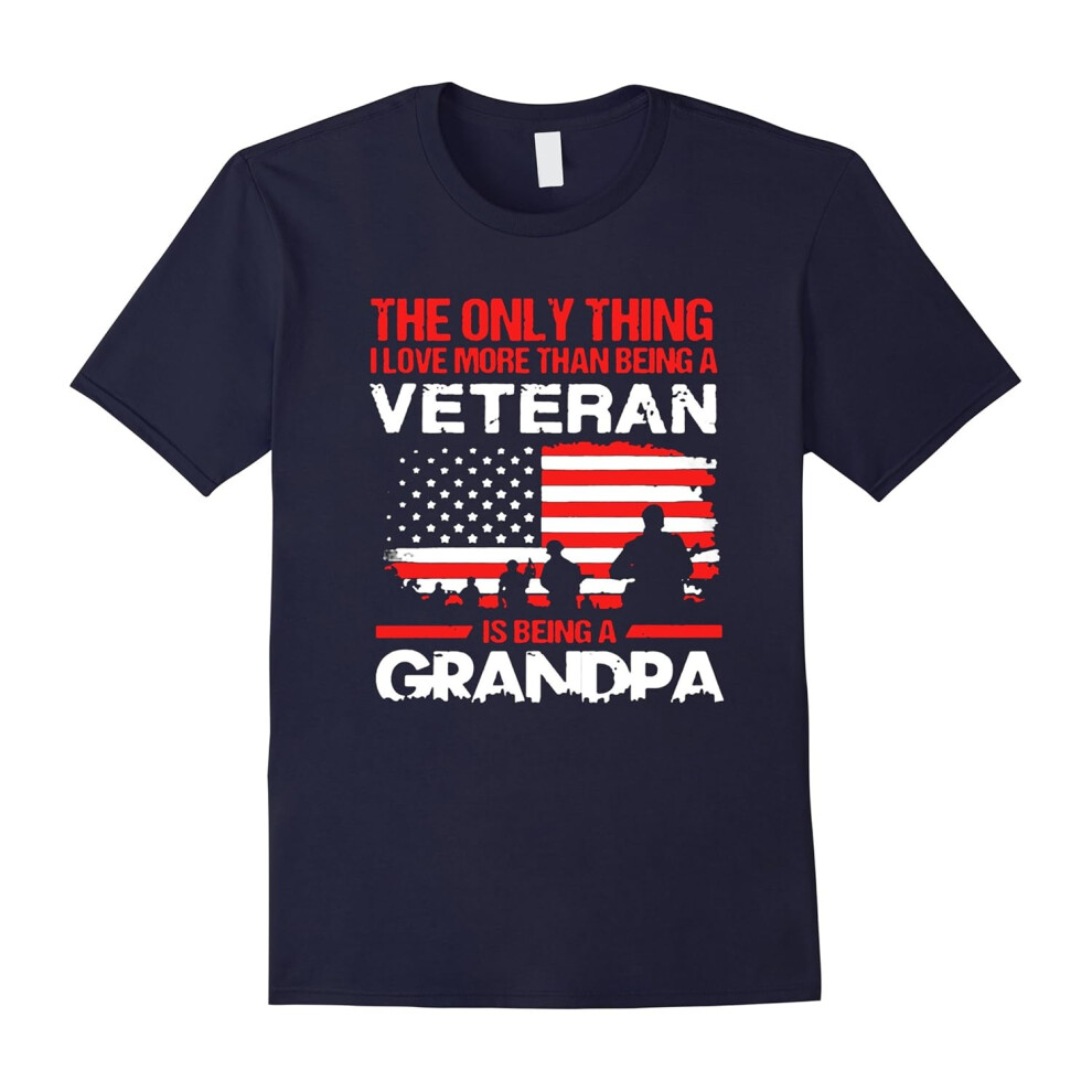 (XL) Veteran Grandpa T-shirt, Father's Day gift tee-Father's Day