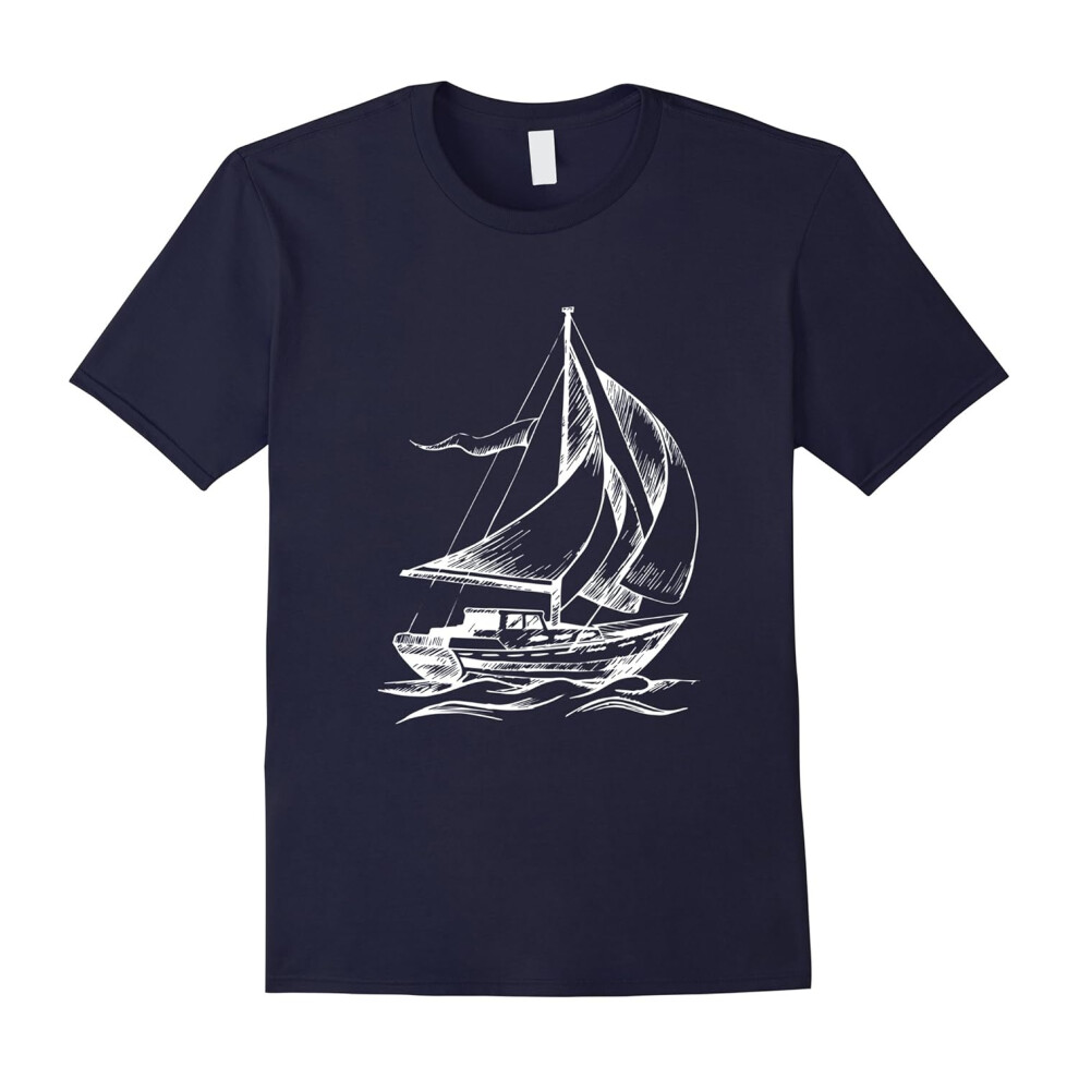 (S) Sailboat Shirt Cool Gift Shirt For Sailboat Lovers-Father's Day