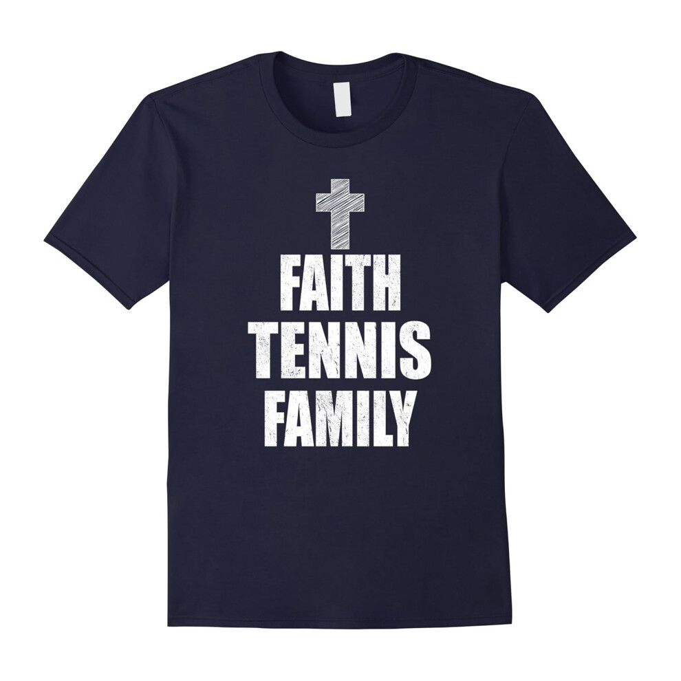 (XXL) Faith Tennis Family T-Shirt-Father's Day