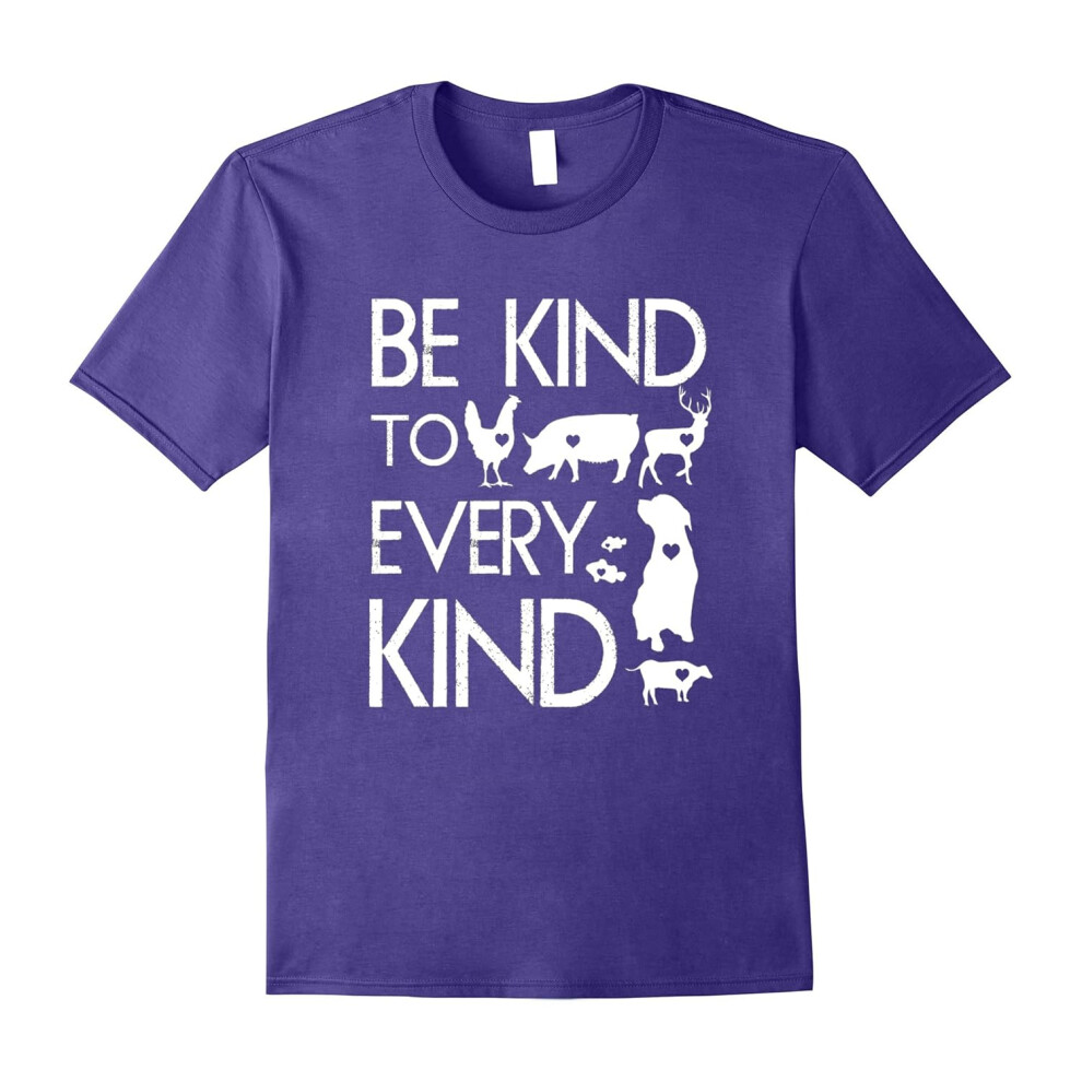 (XXL) Be Kind to Every Kind: Vegan Vegetarian Animal Lover Shirt-Father's Day