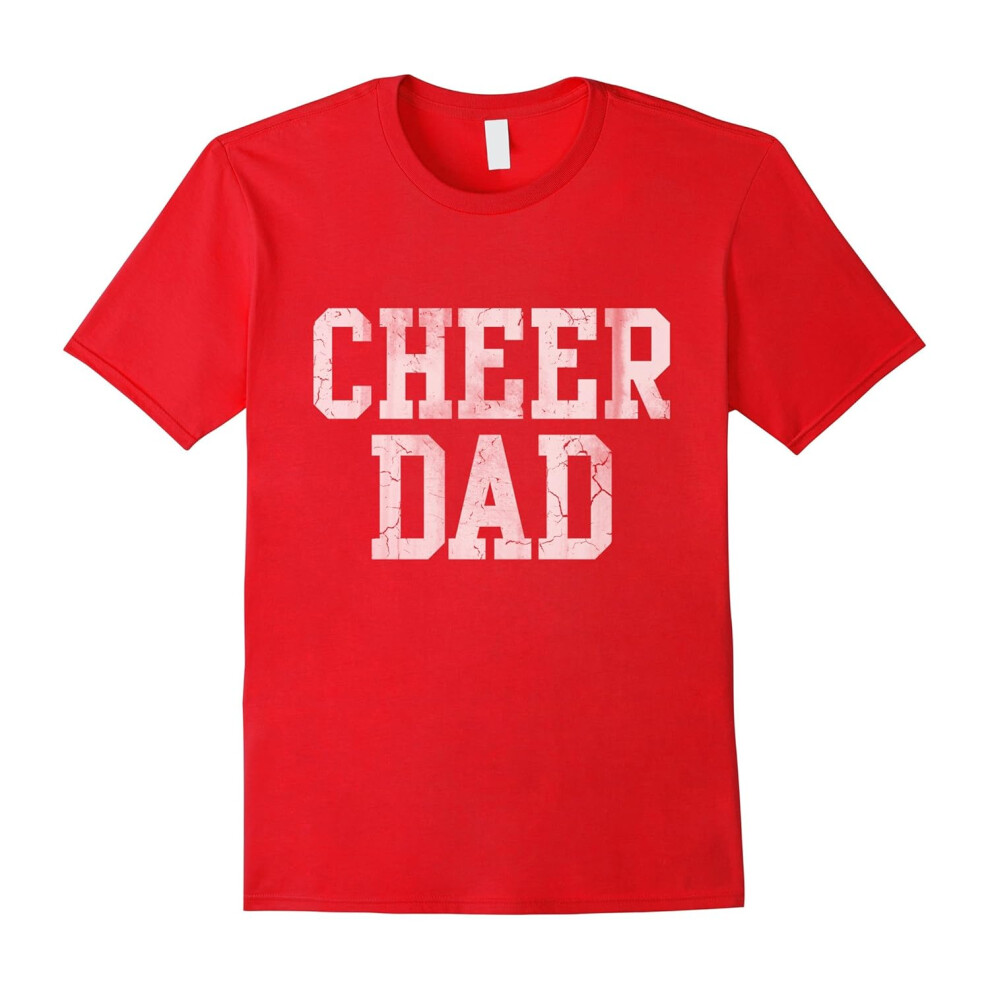 (XXXL) Men's Cheer Dad Cheer leading t-shirt-Father's Day