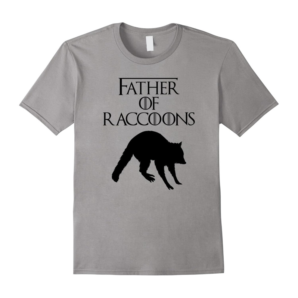 (XXXL) Father of Raccoons | Cute Funny Pet Raccoon Dad Gift T-Shirt-Father's Day