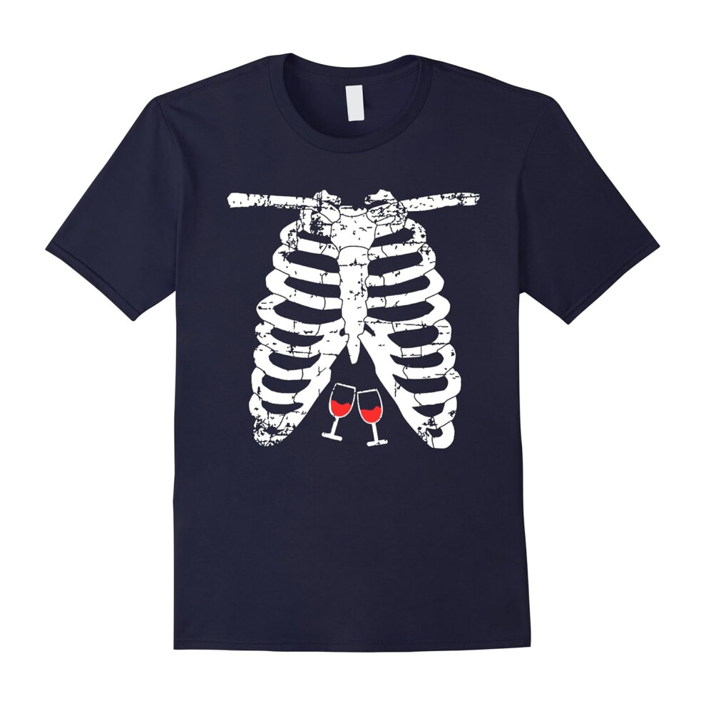 (M) Skeleton Shirt by Halloween TS â Adults Wine Lover Costume-Father's Day