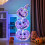 Costway 3.4 FT Light up Stacked Halloween Pumpkins Jack-O-Lantern Decorations 3