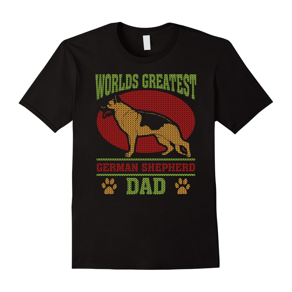 (XL) Worlds Greatest German Shepherd Dad T-shirt-Father's Day