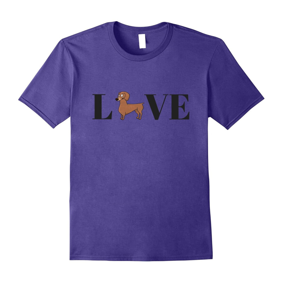 (M) Weiner Dog Love shirt-Father's Day