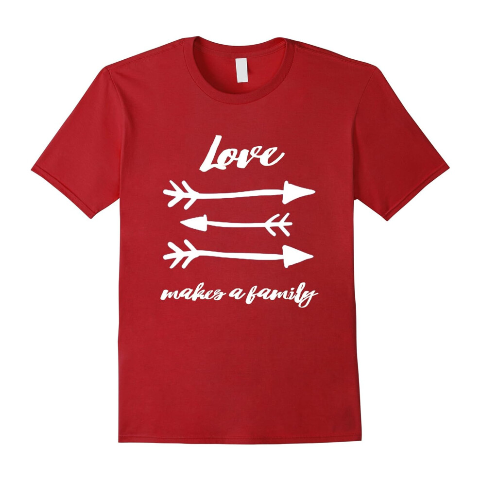 (L) Love Make A Family Shirt â Family T-shirt-Father's Day