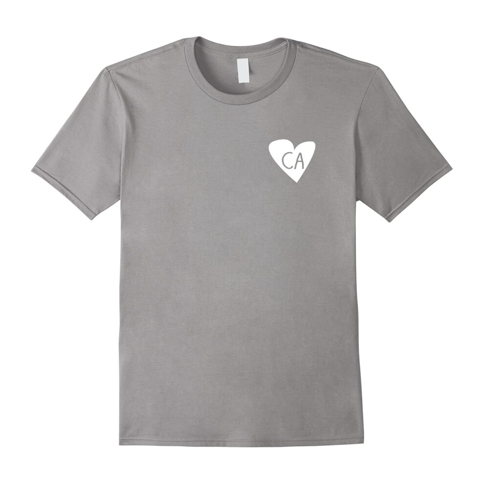 (XL) My Heart Is In California, Love CA The Golden State T Shirt-Father's Day