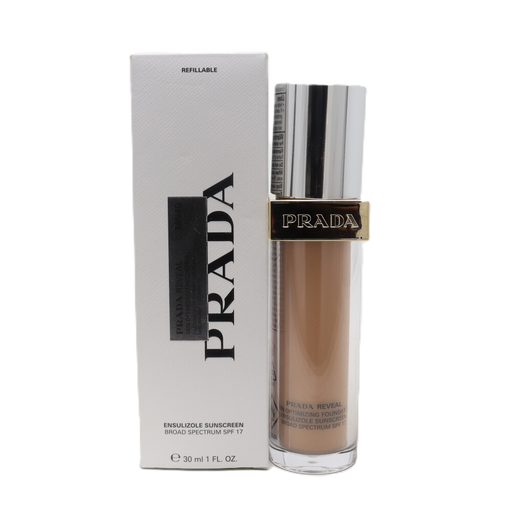 (MN40) Prada Reveal Skin Optimizing Refillable Soft Matte Foundation 1.0oz New