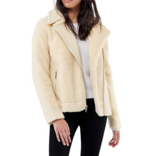(Off White, XS) HOLLISTER Womens Biker Jacket Winter Casual Top